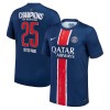 Maillot de Supporter Paris Saint-Germain 1 Star Champions of Europe Domicile 2024-25 Pour Homme
